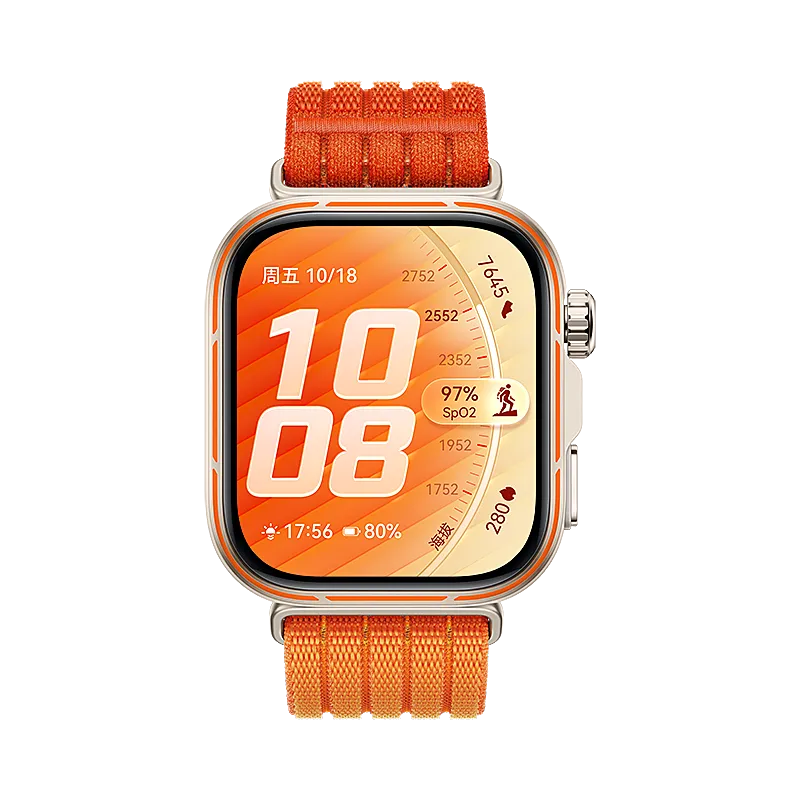 Huawei Watch Fit 4 Pro ultradunne nylon band (oranje)