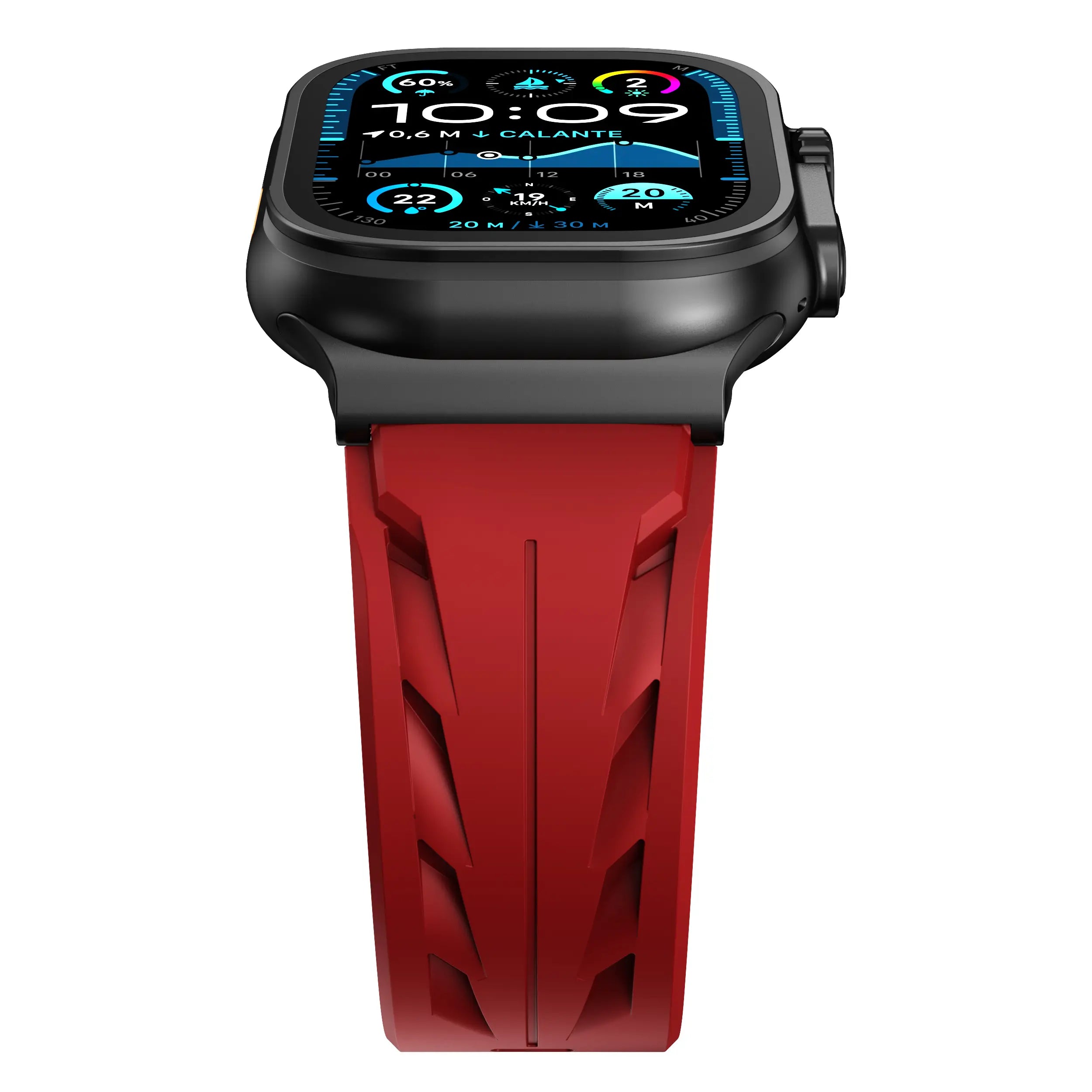 Apple Watch race siliconen band (rood)