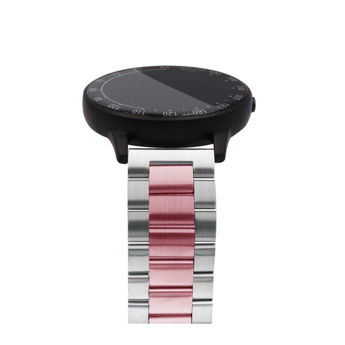 Huawei Watch 5 - 42mm stalen band zilver/roze