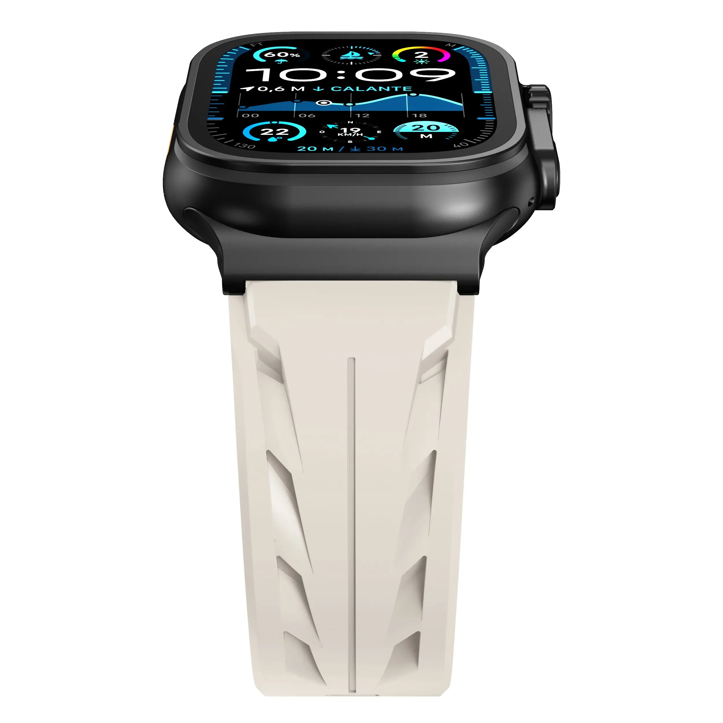 Apple Watch race siliconen band (sterrenlicht)