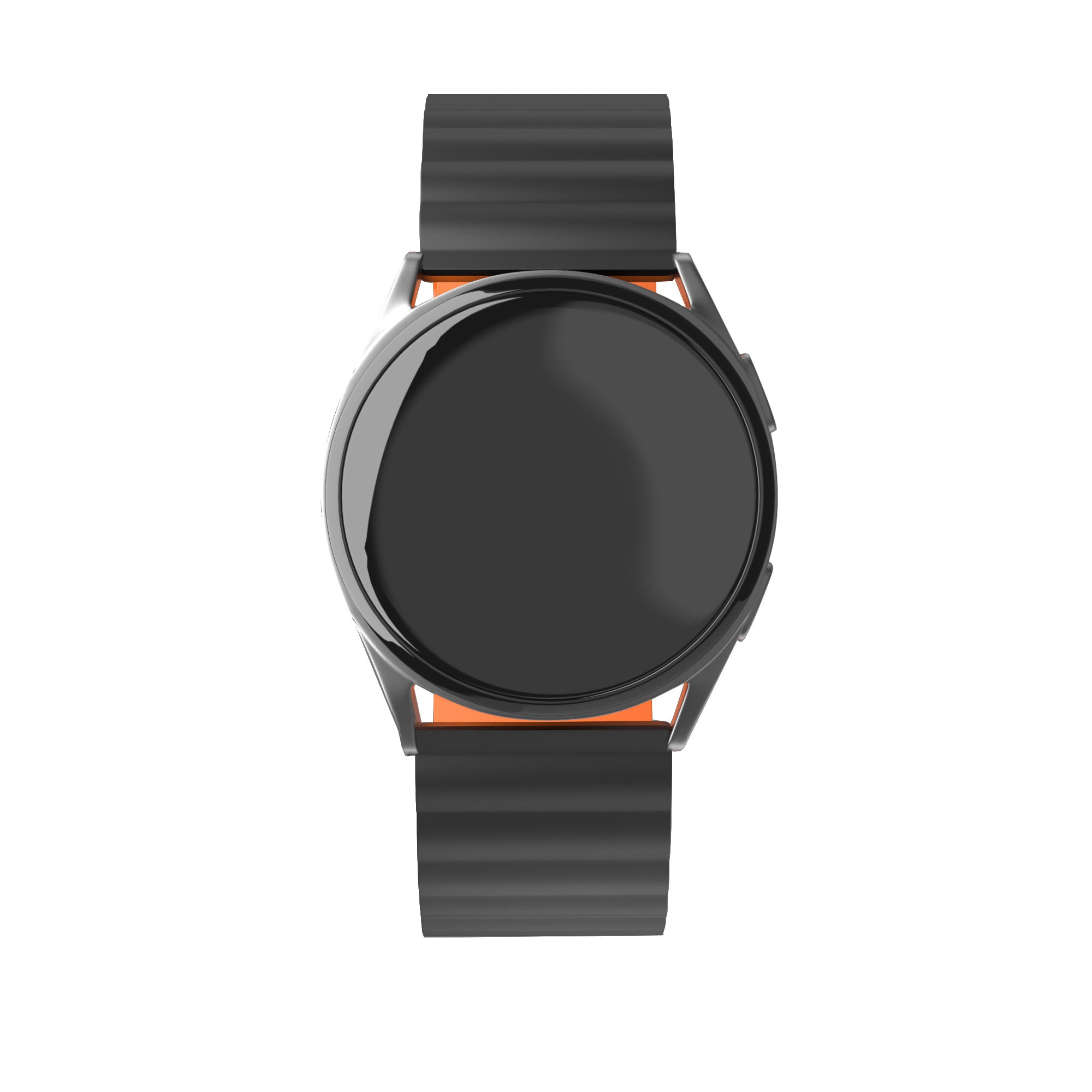 Polar Unite magnetisch siliconen bandje (zwart/oranje)