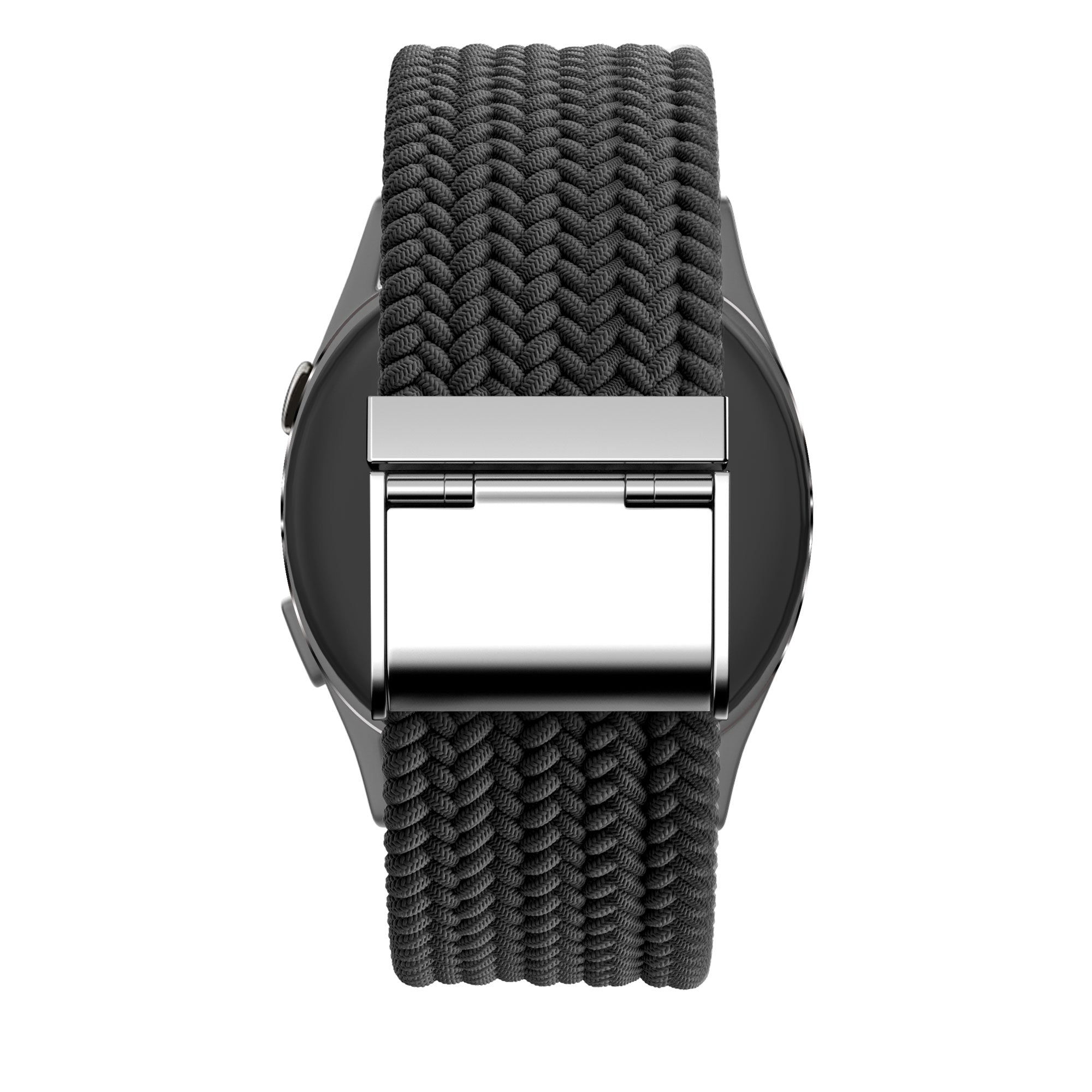 Bandz Garmin Forerunner 70 gevlochten nylon band (zwart)