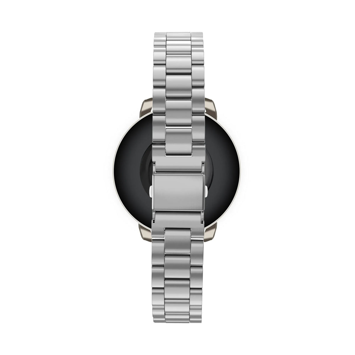 Steel Strap 'Classic', silver, on a watch, direct rear view