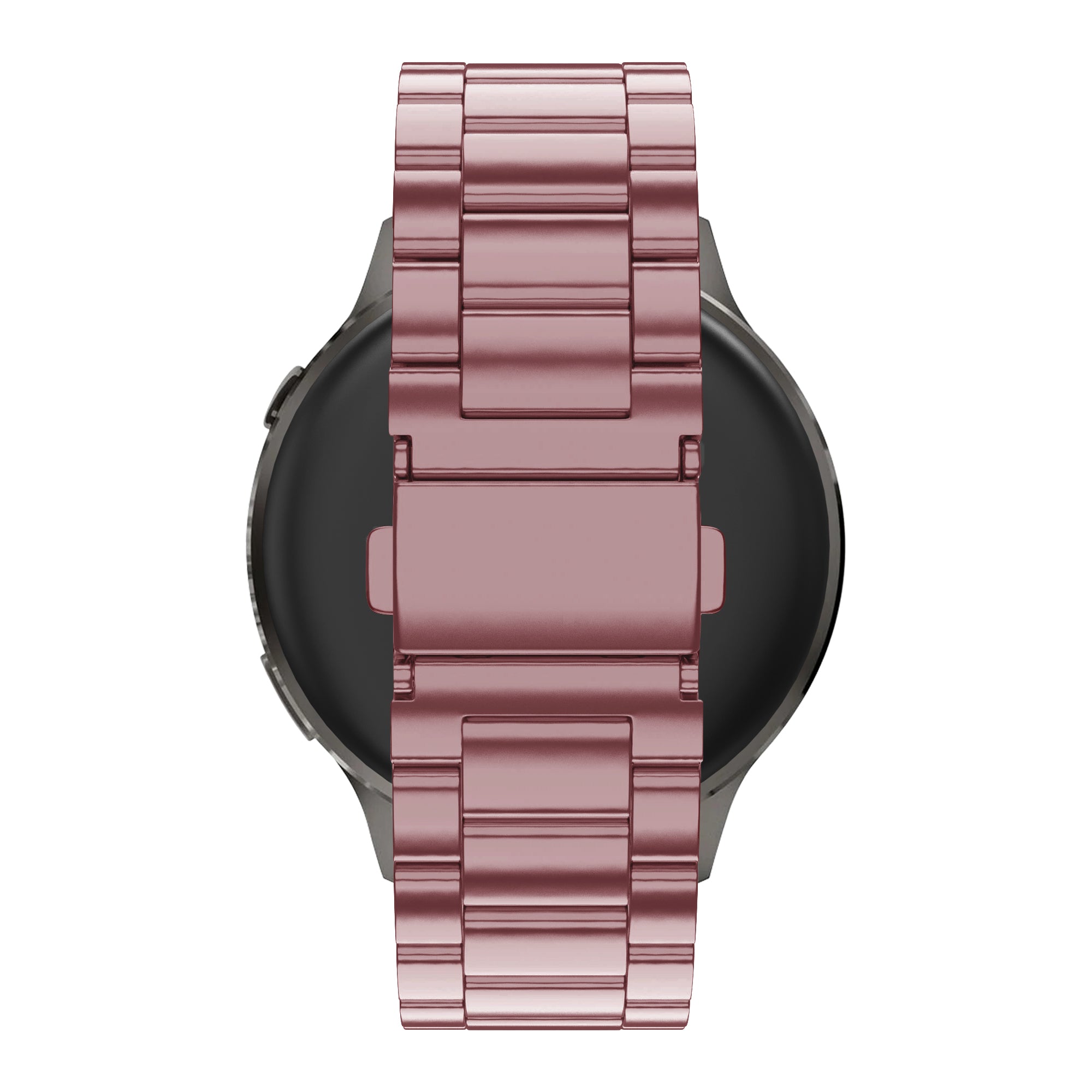 Bandz Garmin Vivomove 3s stalen band 'Classic' (roze)