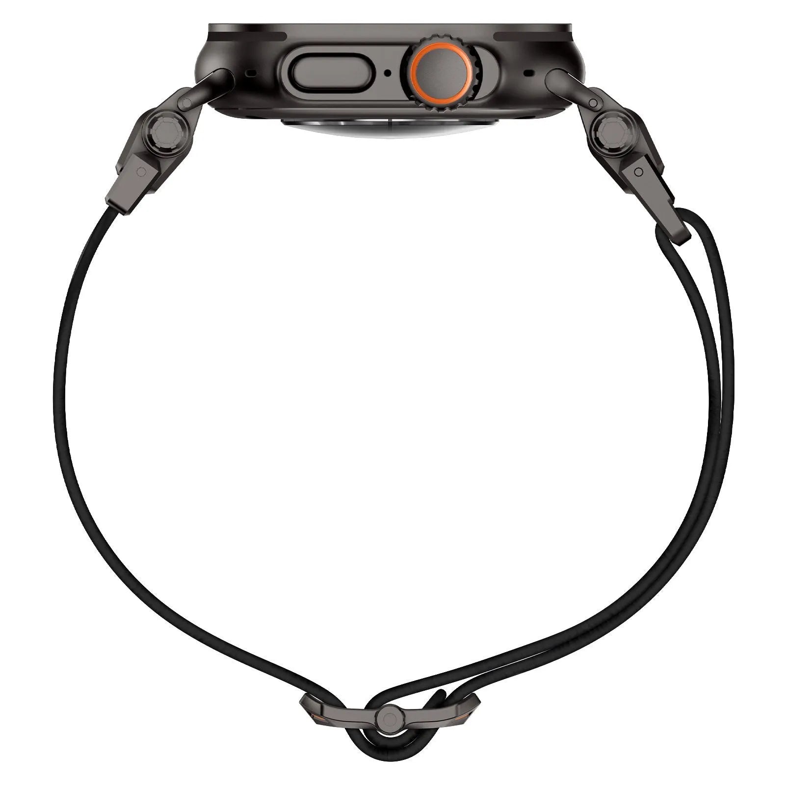 Apple Watch 'Explorer' polyester band (zwart met zwart)