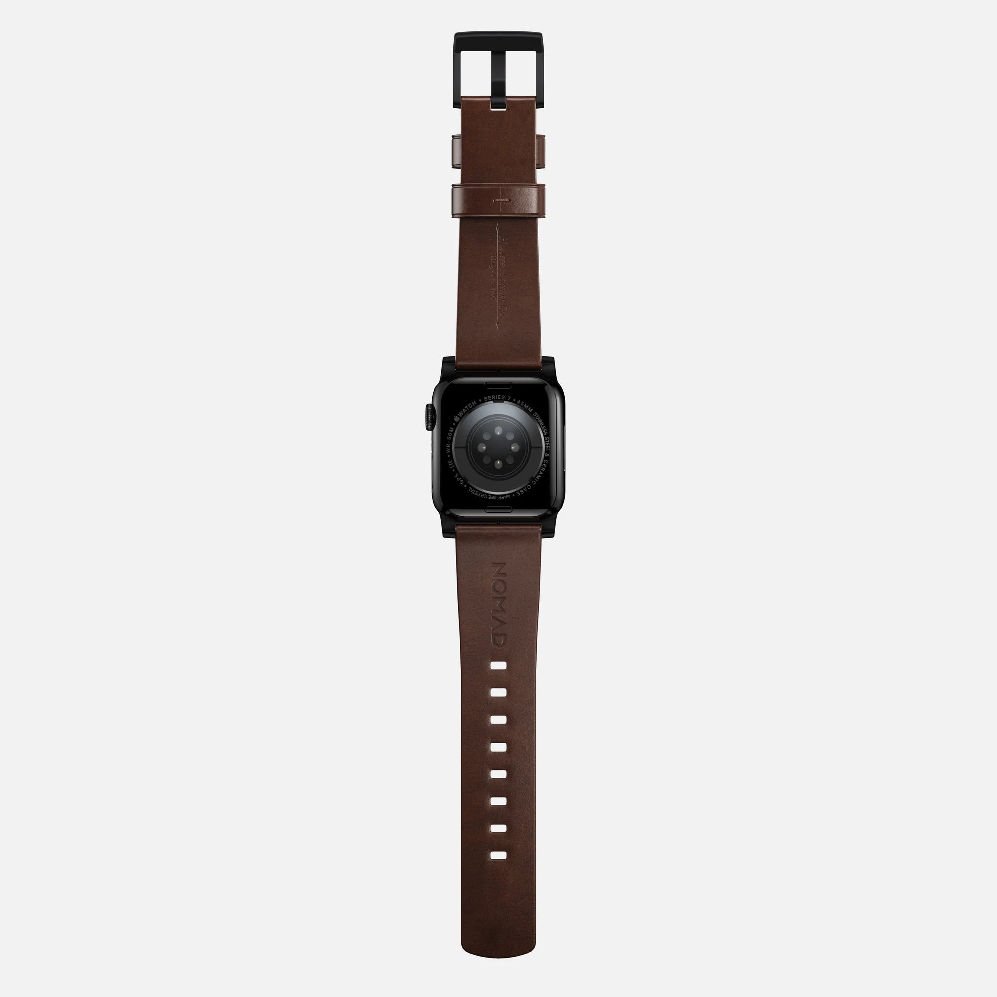 Nomad Modern Apple Watch leren bandje (bruin/zwart)