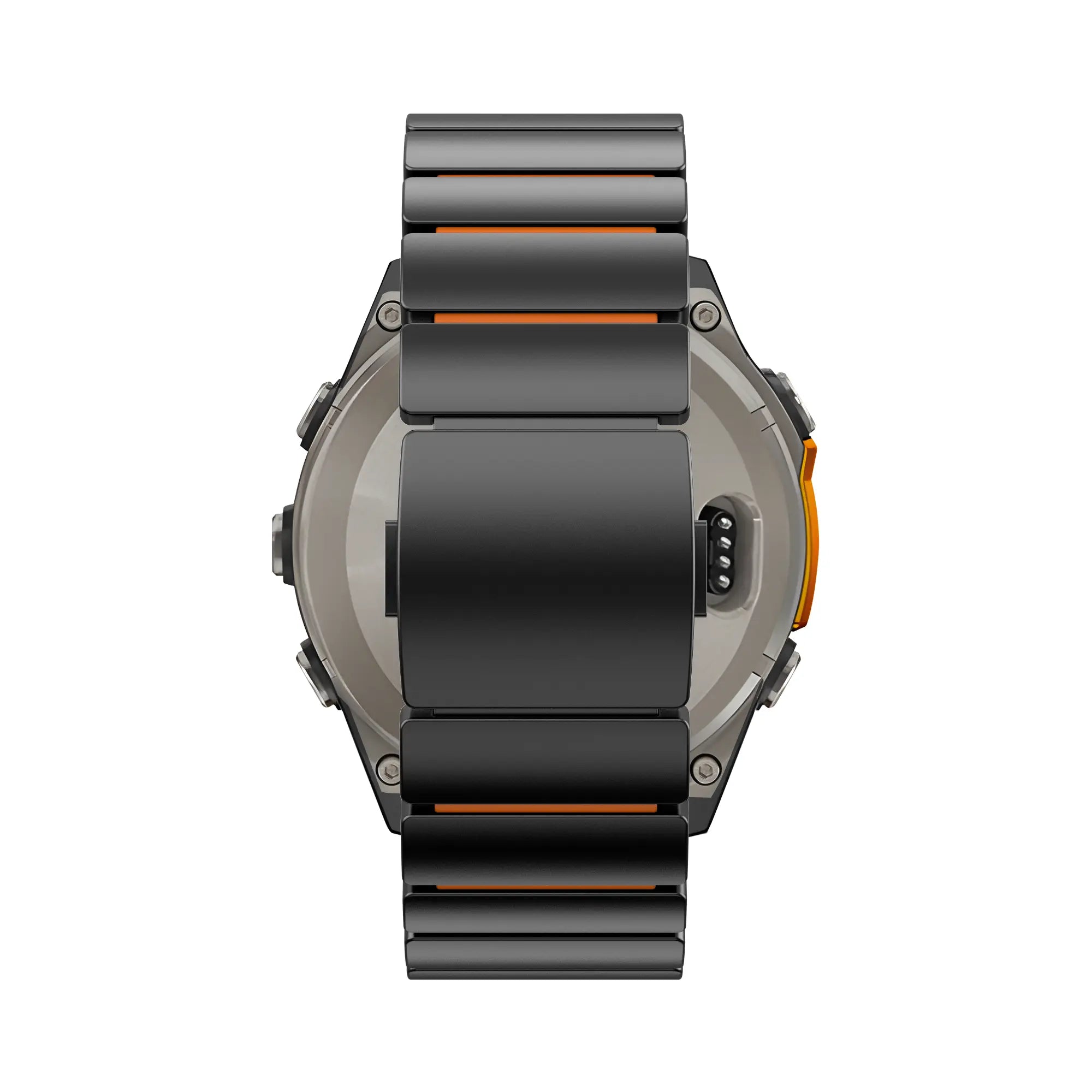 Bandz Garmin Tactix 7 titanium band 'Hybrid' (zwart/oranje)
