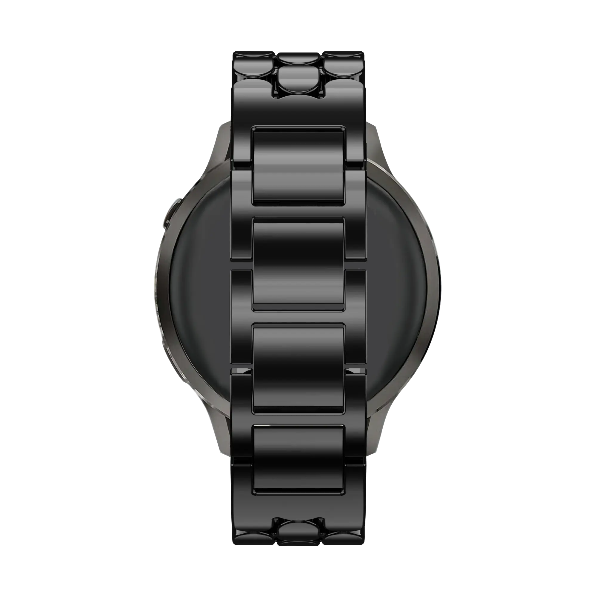 Bandz Garmin Forerunner 265s stalen band 'Oval' (zwart)