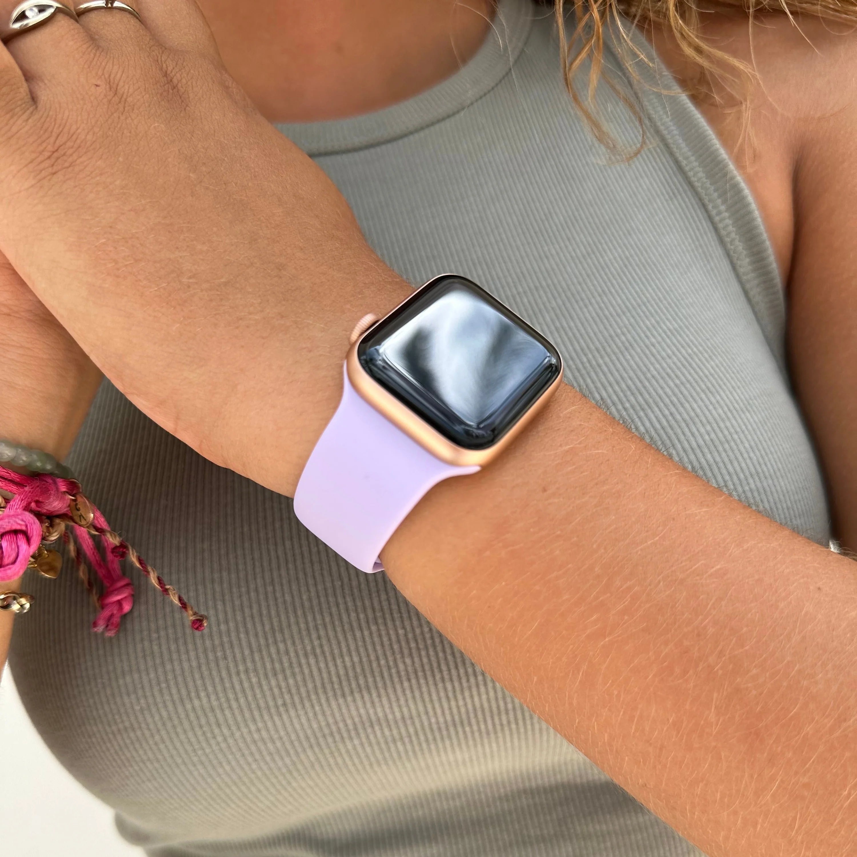 Apple Watch sport bandje (lila)