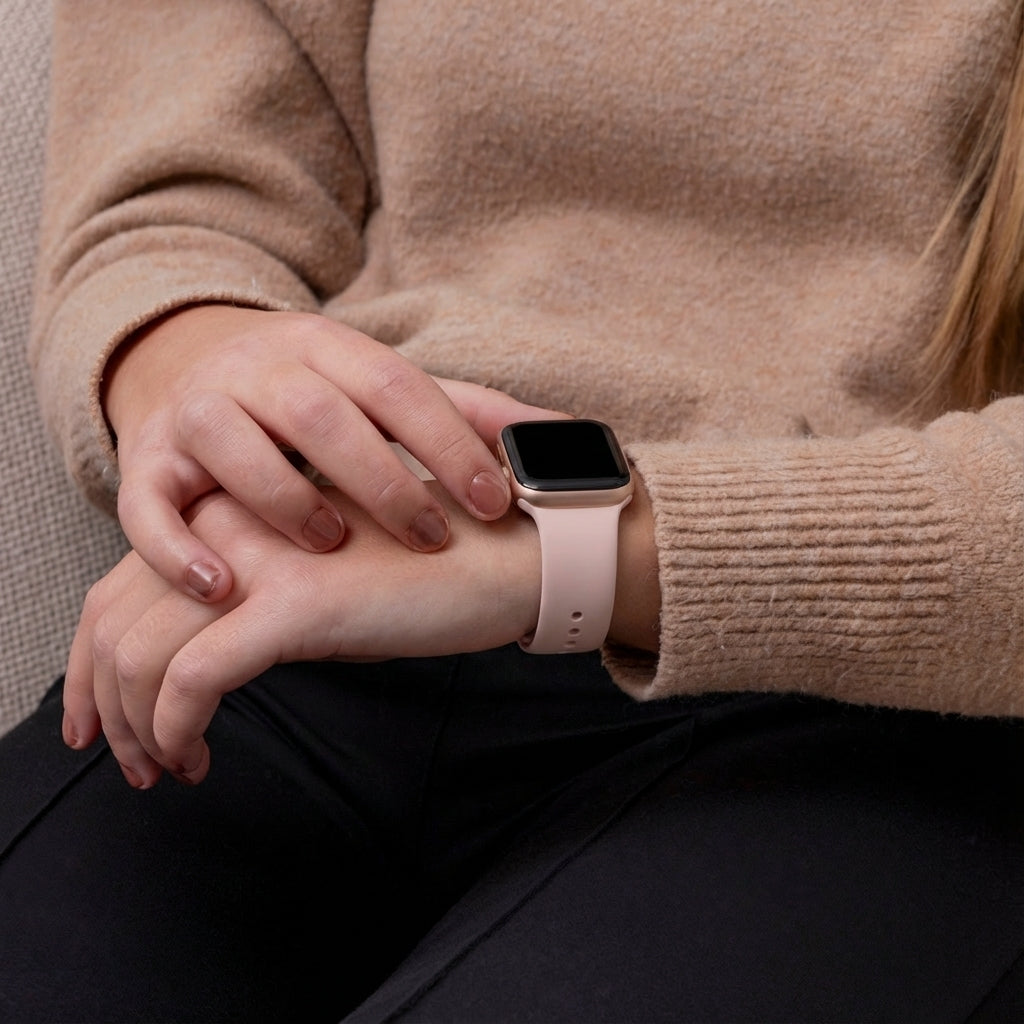 Apple Watch sport bandje (zand roze)