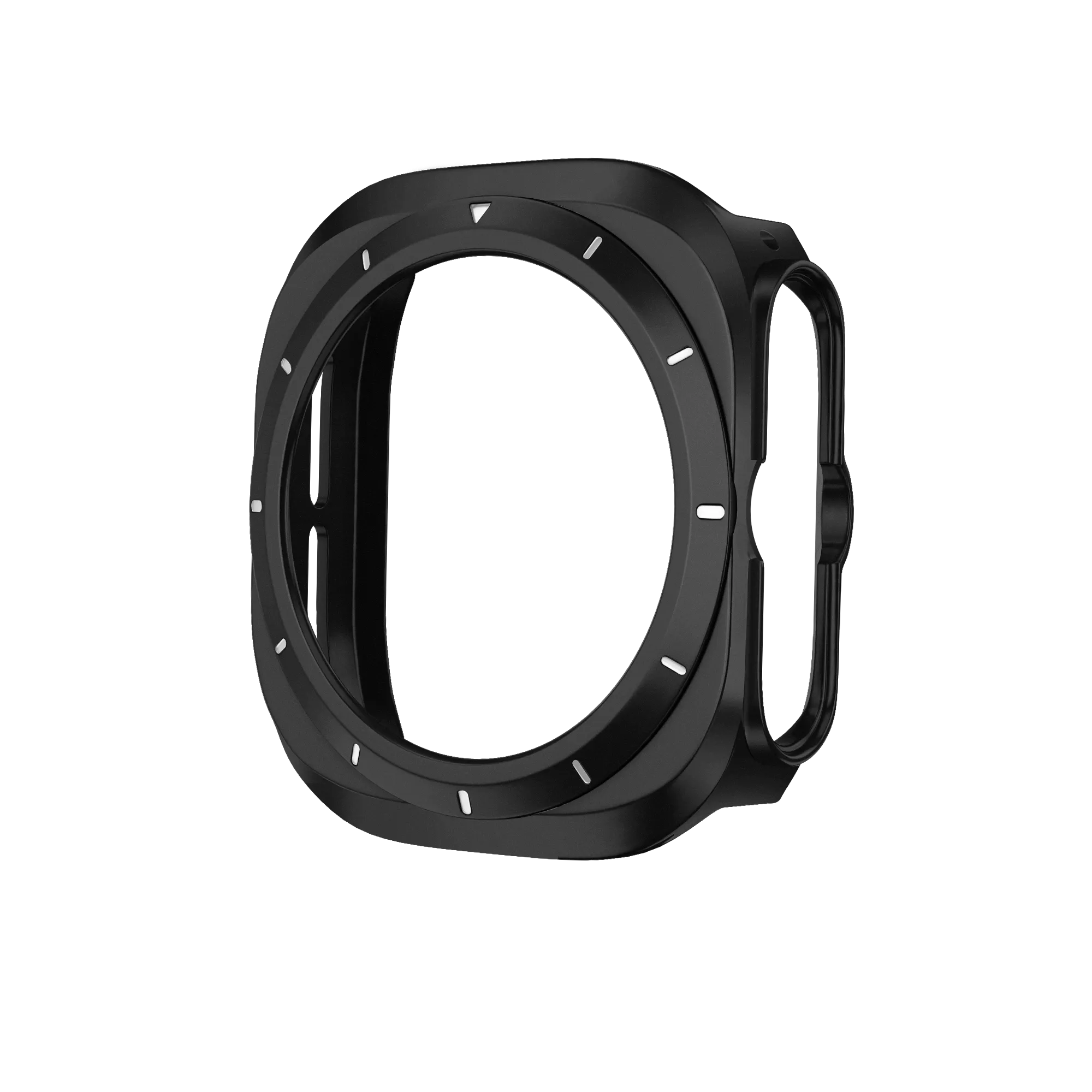 Bandz Samsung Galaxy Watch Ultra bezel PC hoesje (zwart met wit)