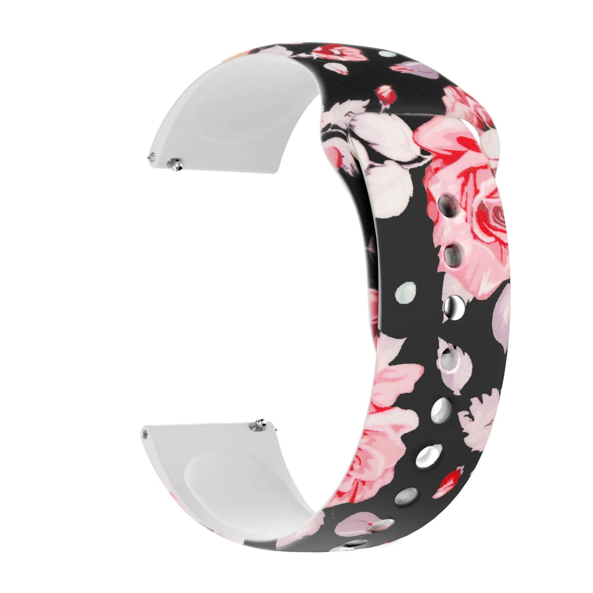 Bandz ICE smart 3.0 rectangular 1.78 siliconen band 'Flowers'