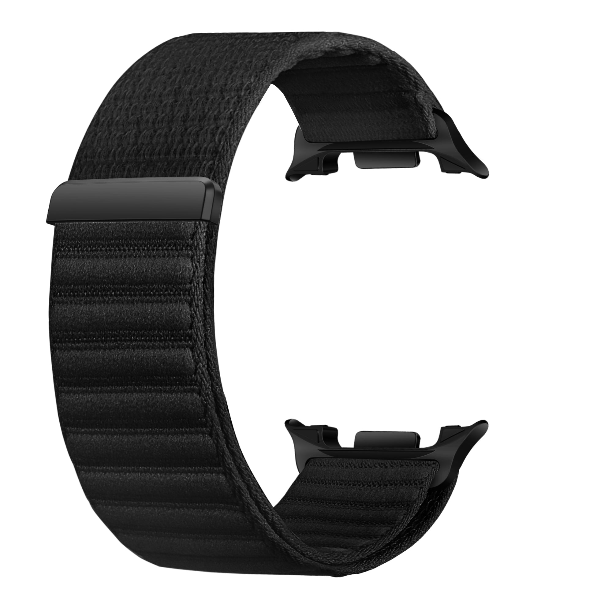 Samsung Galaxy Watch 8 - 40mm wave nylon bandje (zwart)