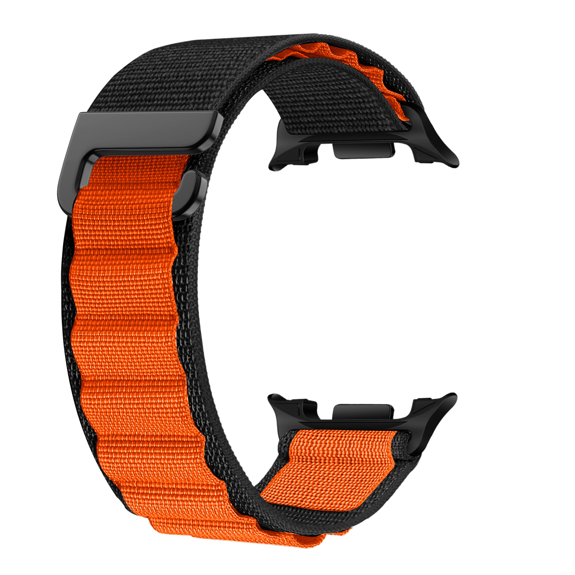 Samsung Galaxy Watch 8 - 44mm Alpine Strap (Black/Orange)