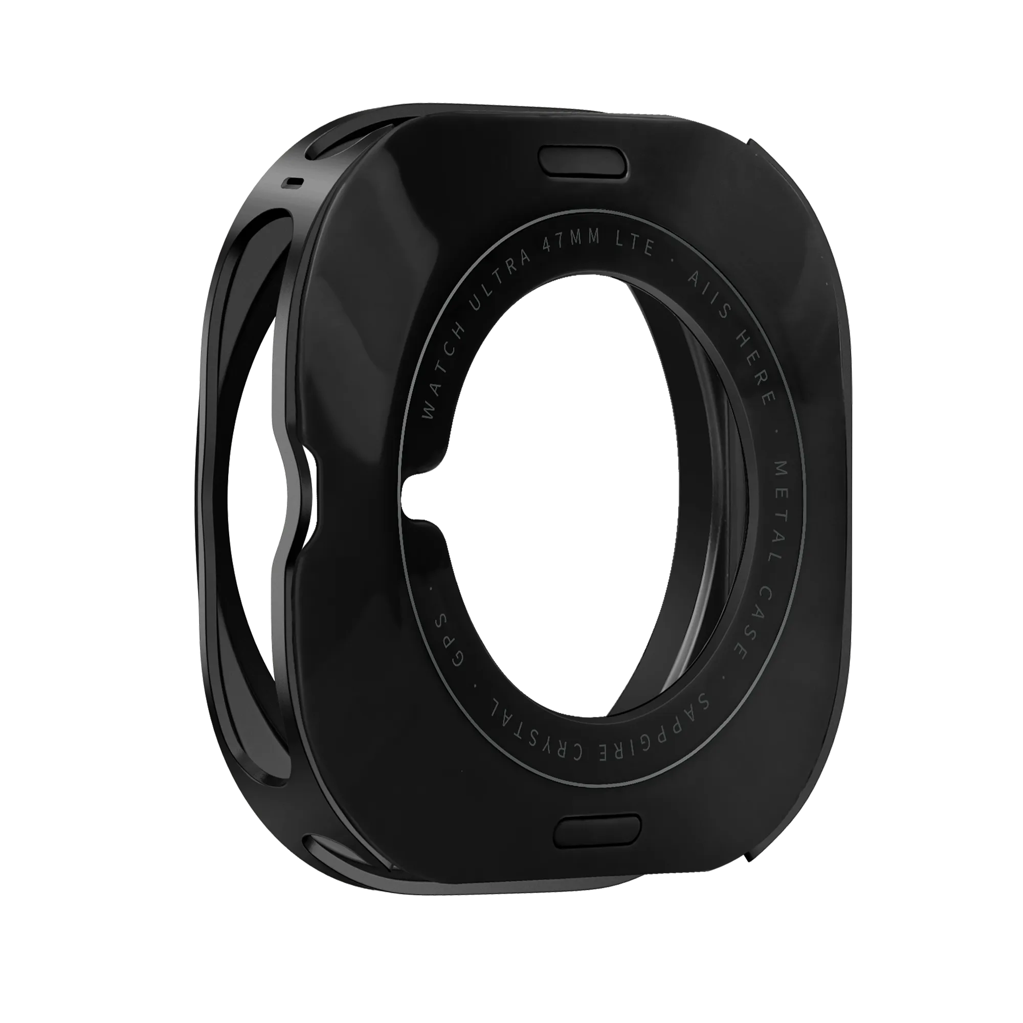 Bandz Samsung Galaxy Watch Ultra metalen hoesje (zwart)
