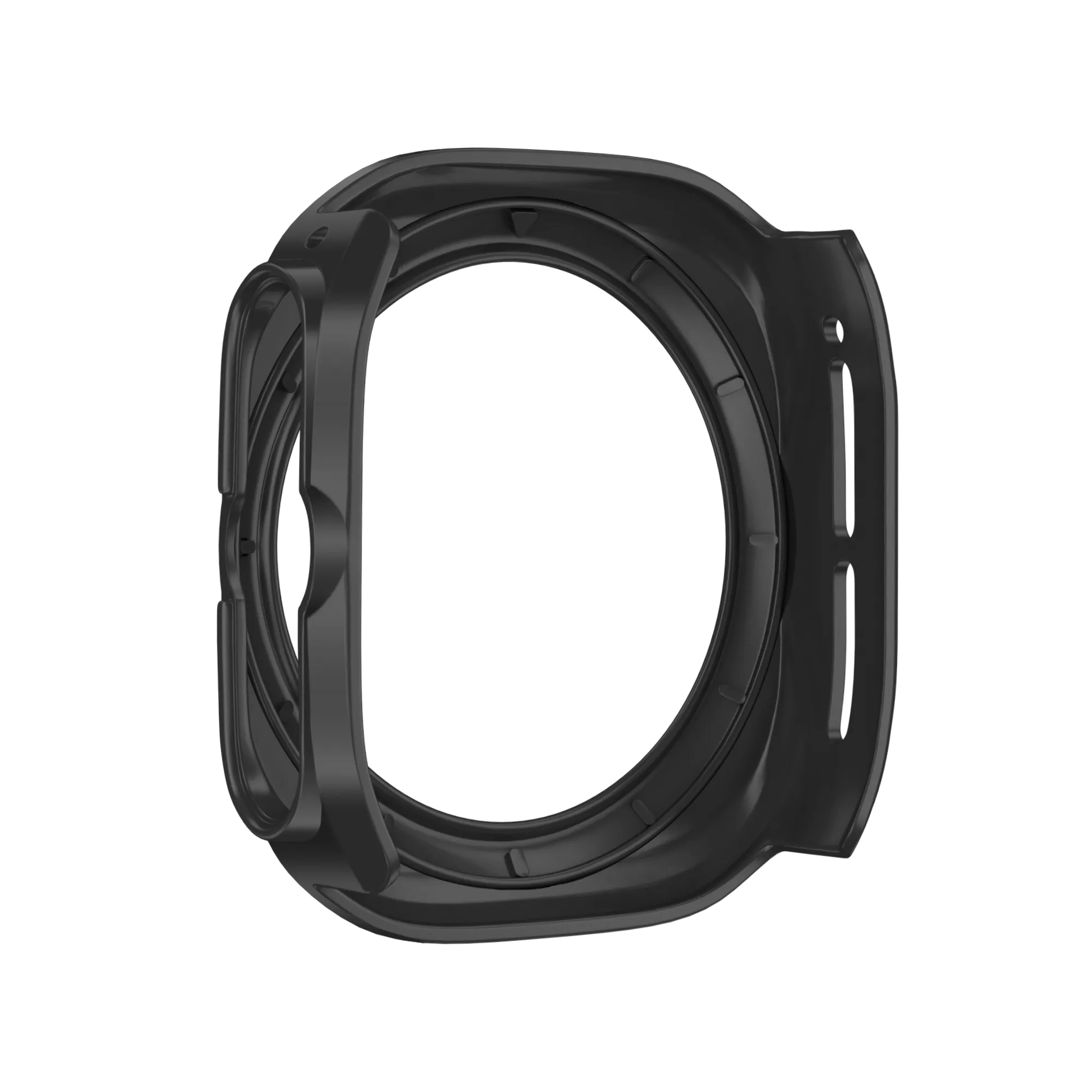 Bandz Samsung Galaxy Watch Ultra bezel PC hoesje (zwart met wit)