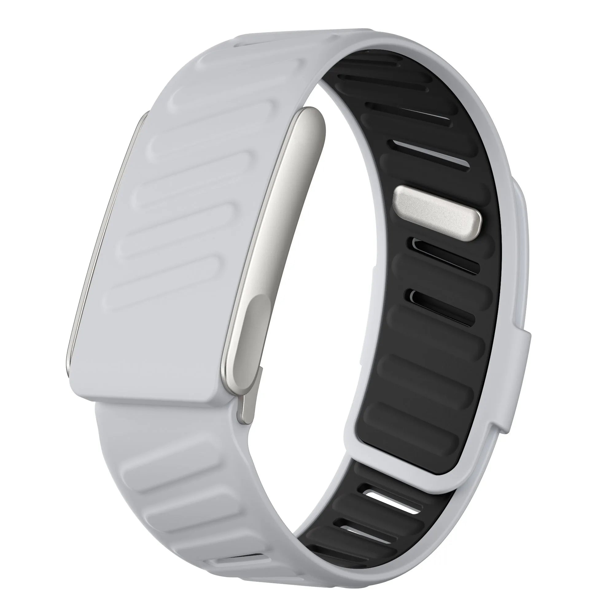 Sport bandje geschikt voor Whoop MG (lichtgrijs/zwart)