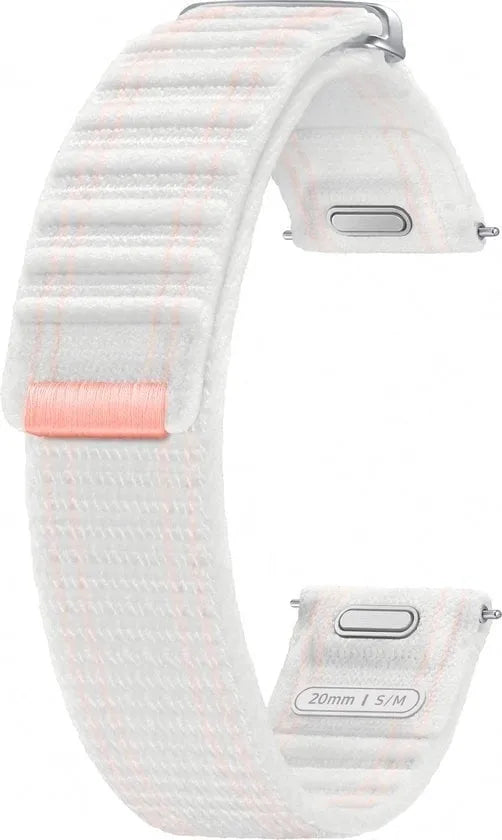 Nylon Fabric Strap, white, without a watch, 3/4 front view