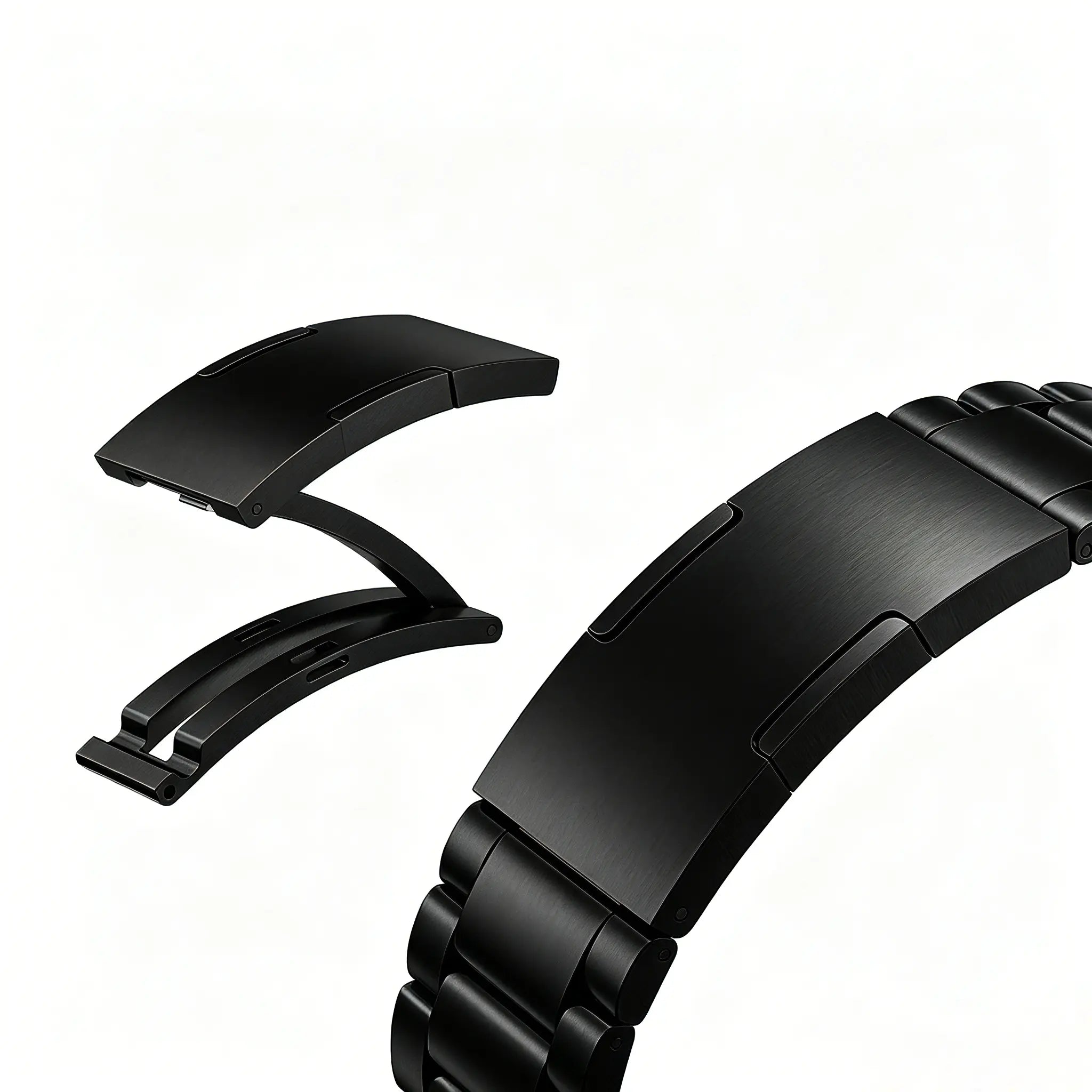 Apple Watch verfijnde stalen band (zwart)