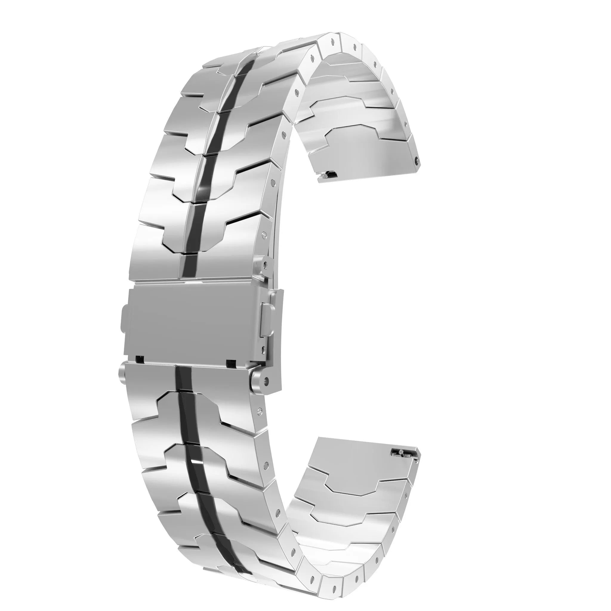 Amazfit GTS 2 steel iron band (zilver/zwart)