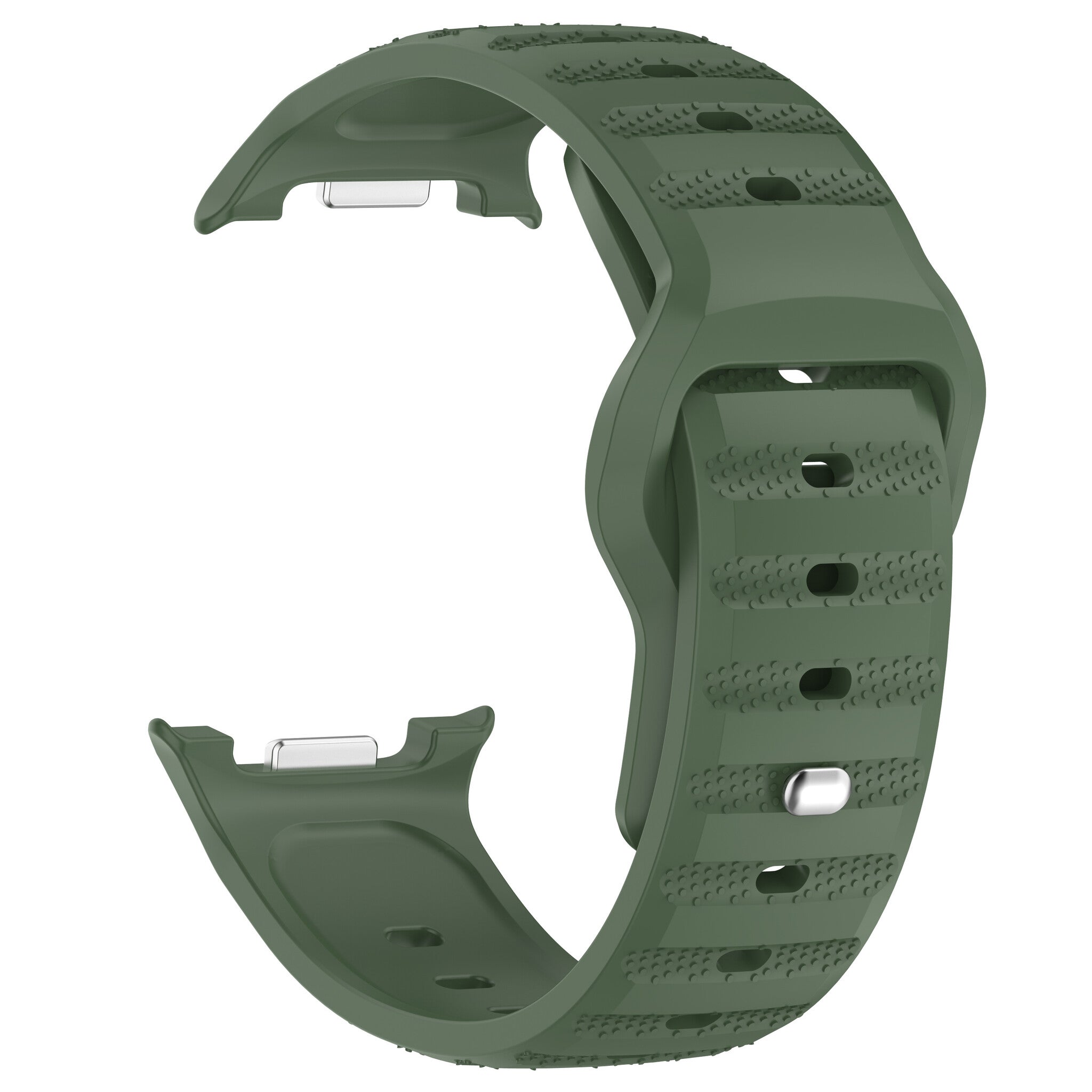 Samsung Galaxy Watch 8 - 44mm outdoor siliconen bandje (legergroen)