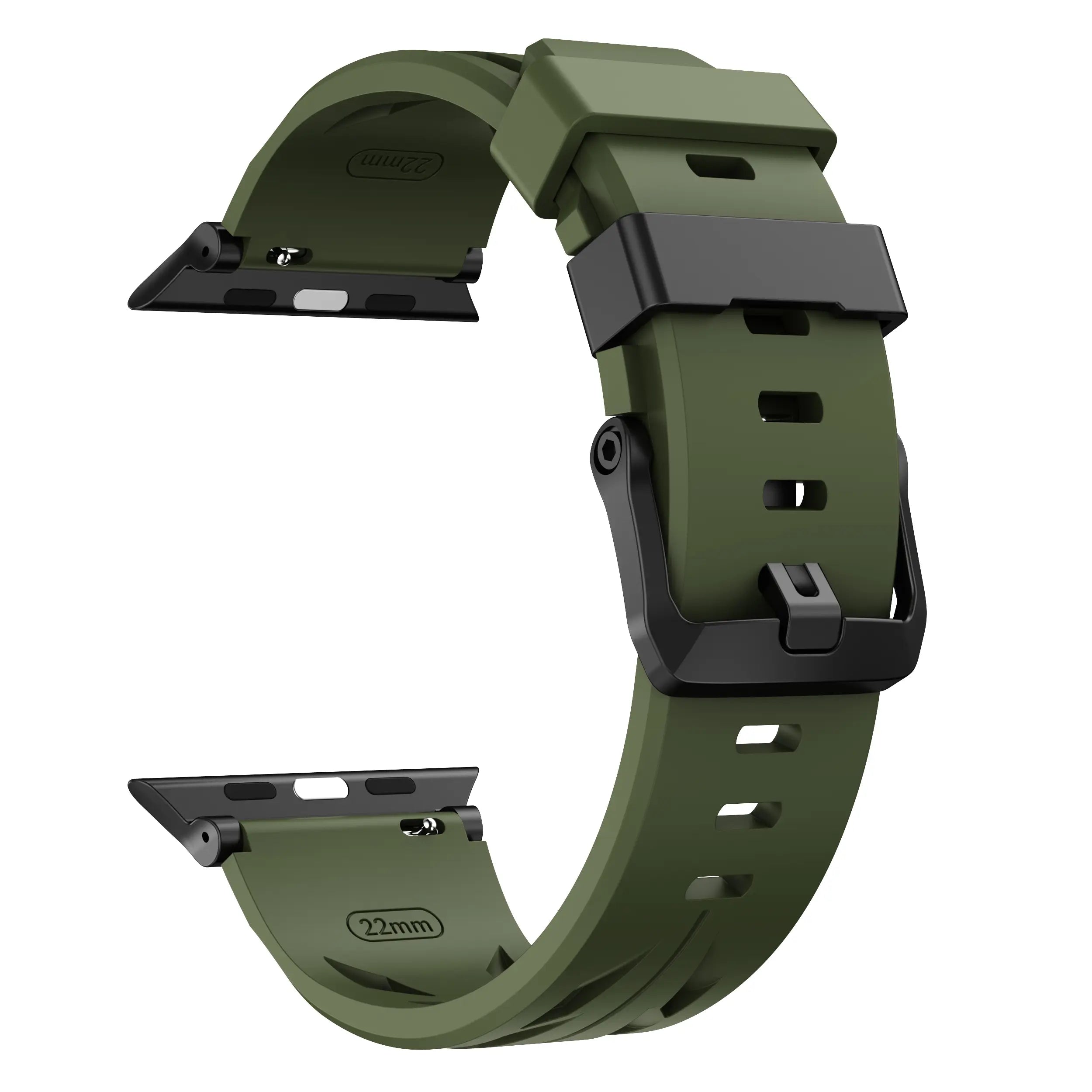 Apple Watch race siliconen band (legergroen)
