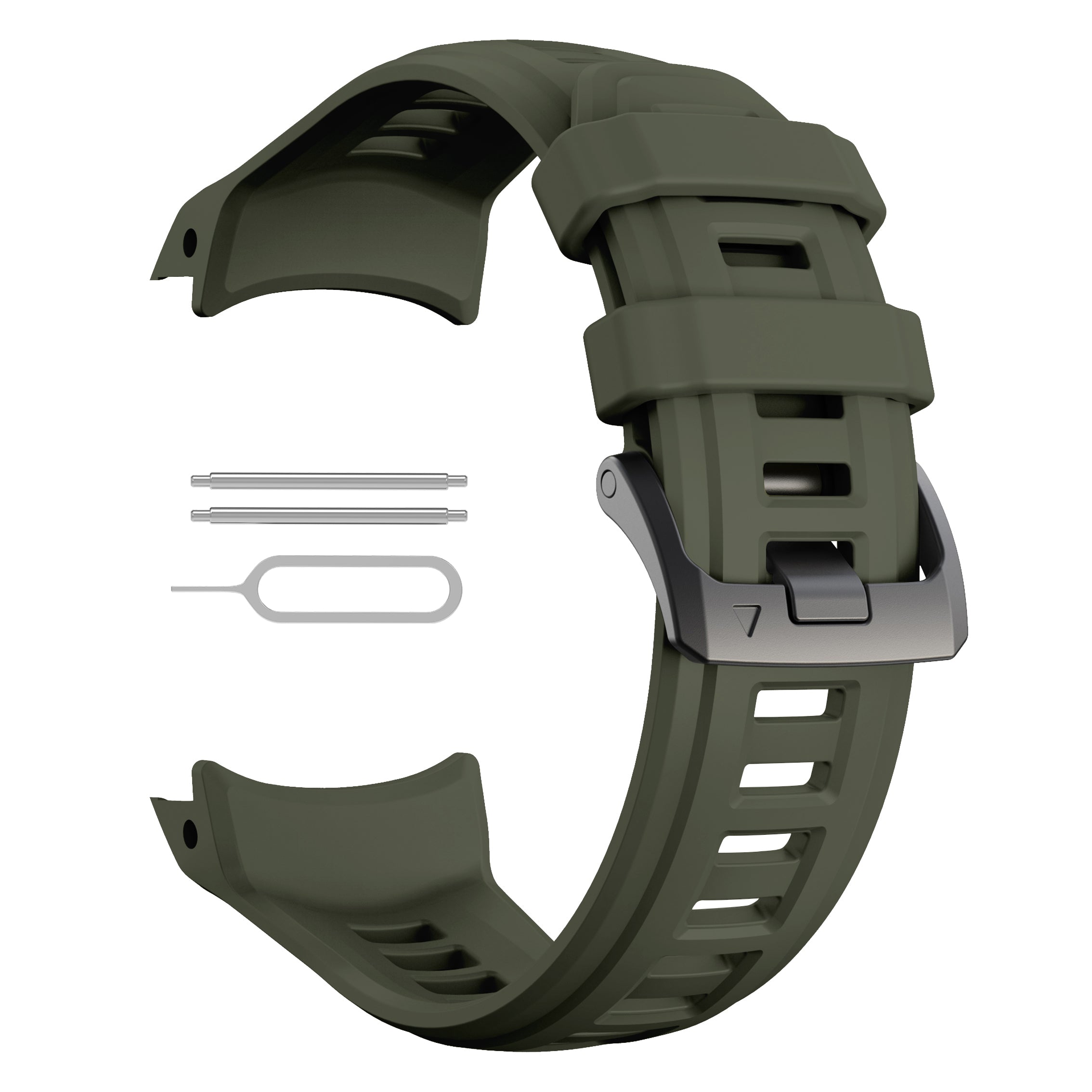 Garmin Instinct 3 - 45mm silicone band 'perfect fit' (legergroen)