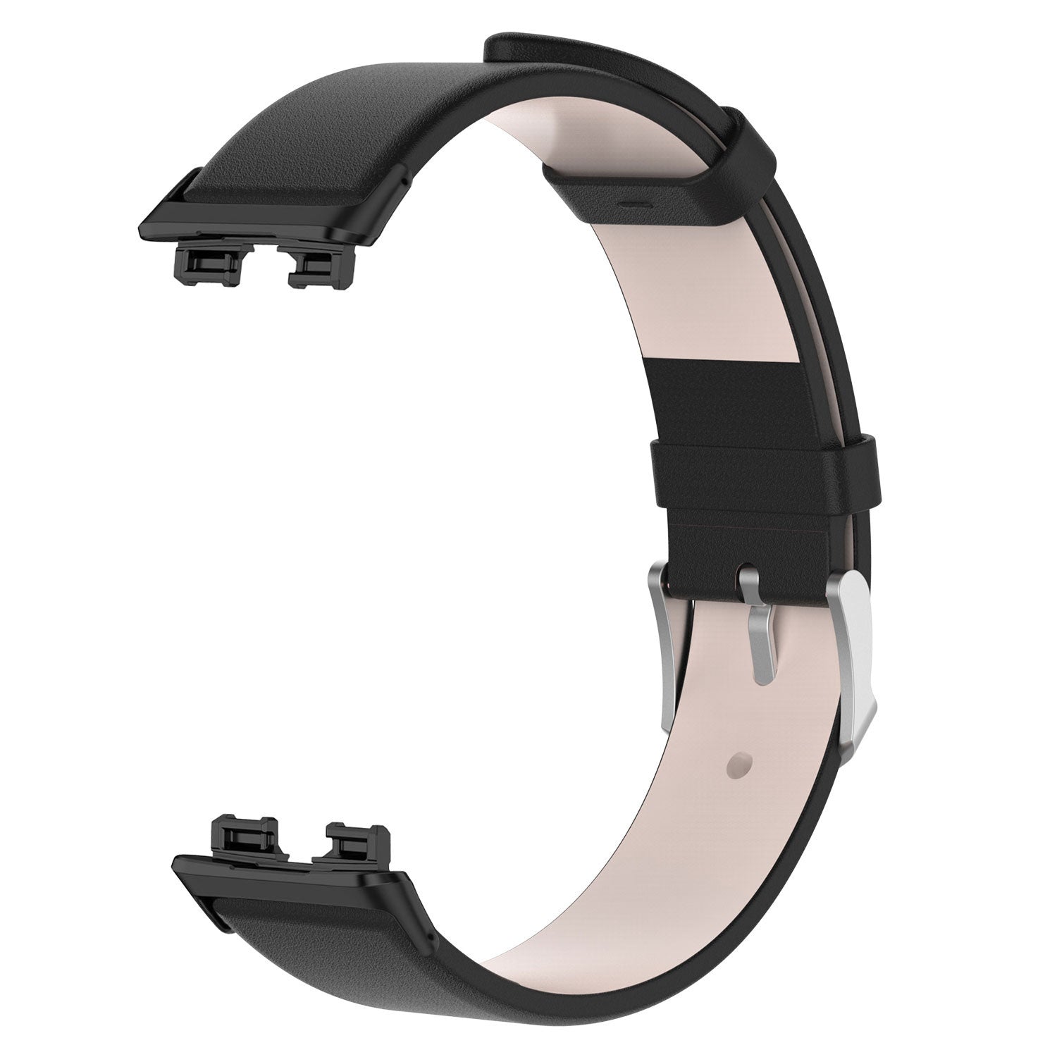 Huawei Band 10 leren bandje (zwart)