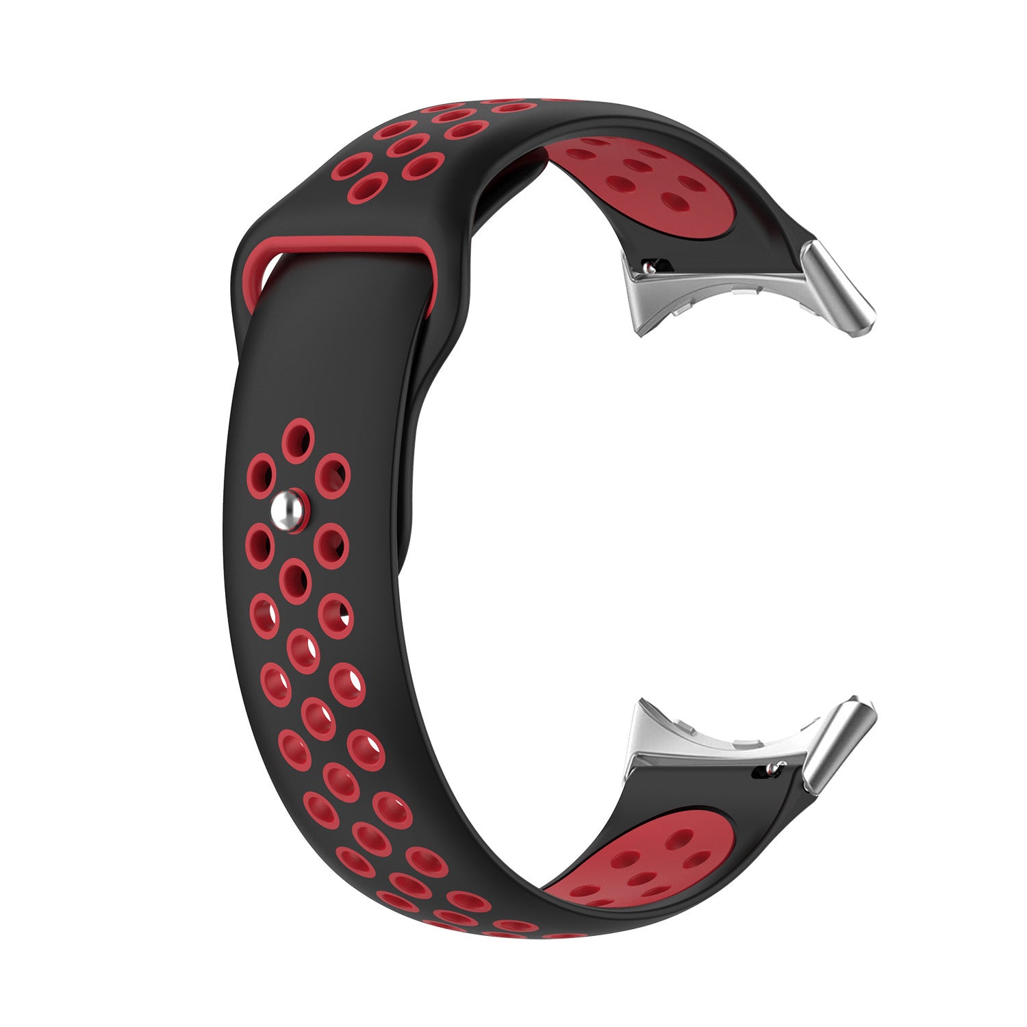 Google Pixel Watch 4 - 41mm sport bandje (zwart/rood)