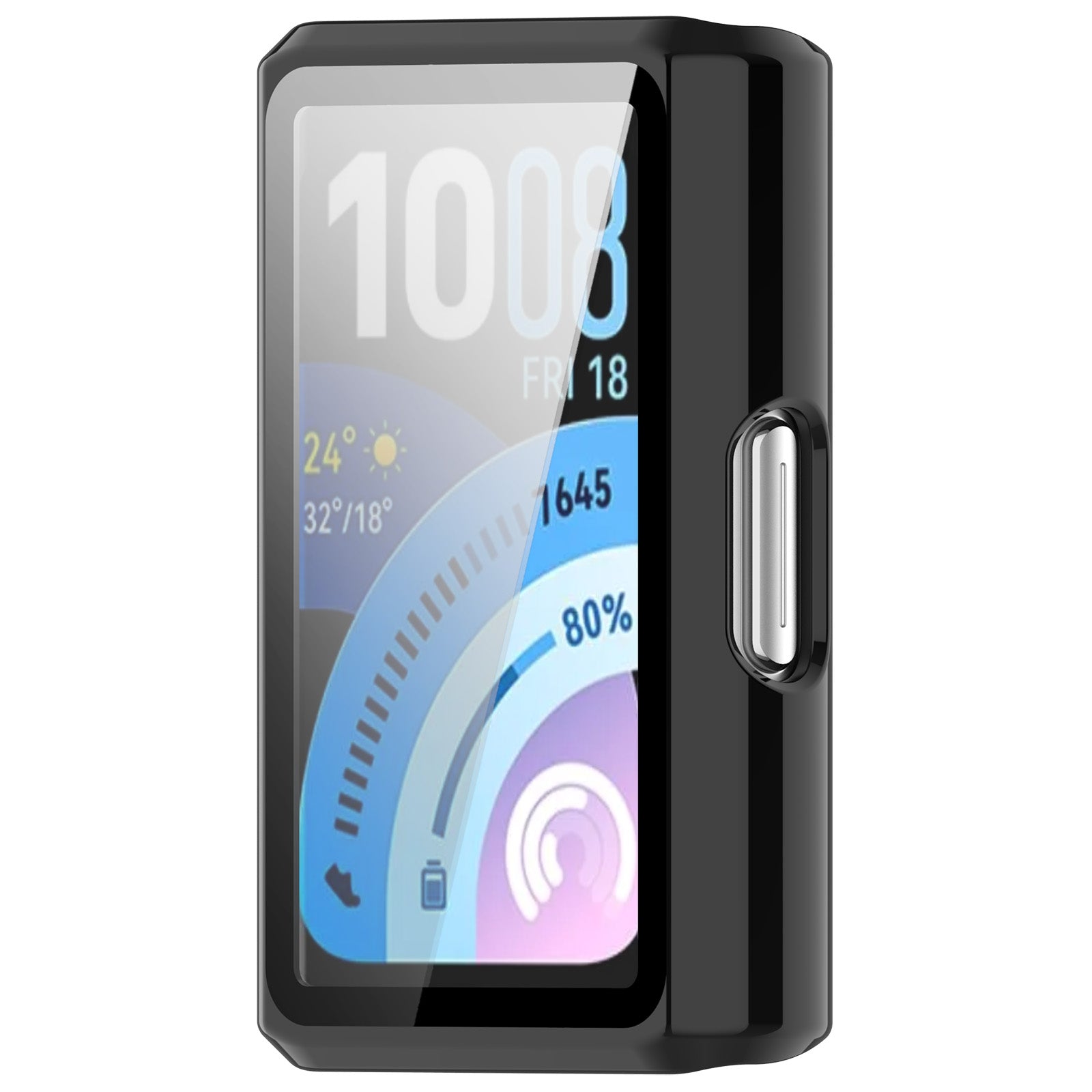 Huawei Band 11 Pro PC case met glas (zwart)