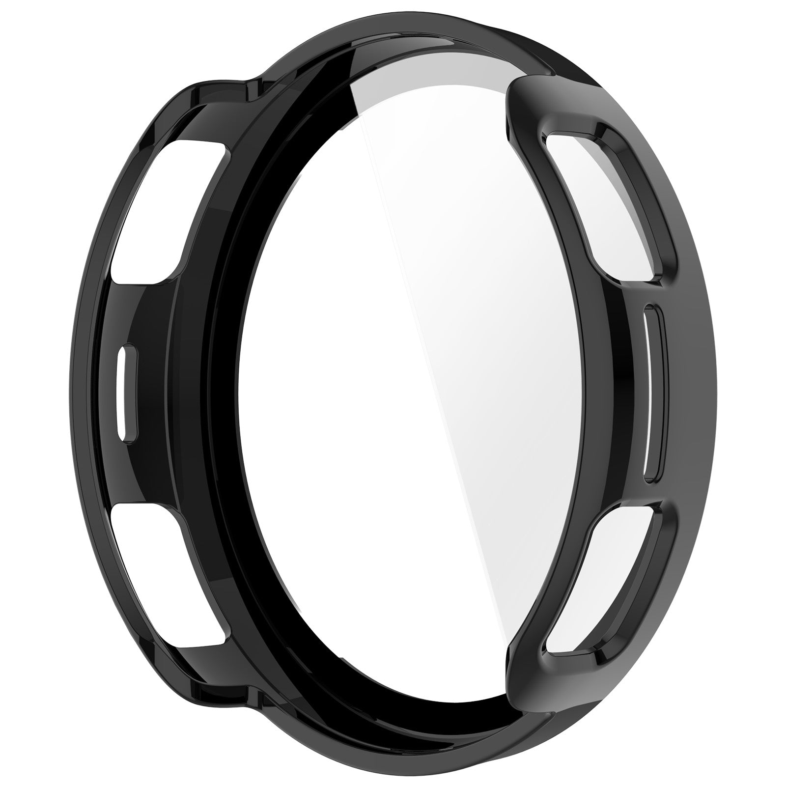 Amazfit Active 3 Premium PC case met glas (zwart)