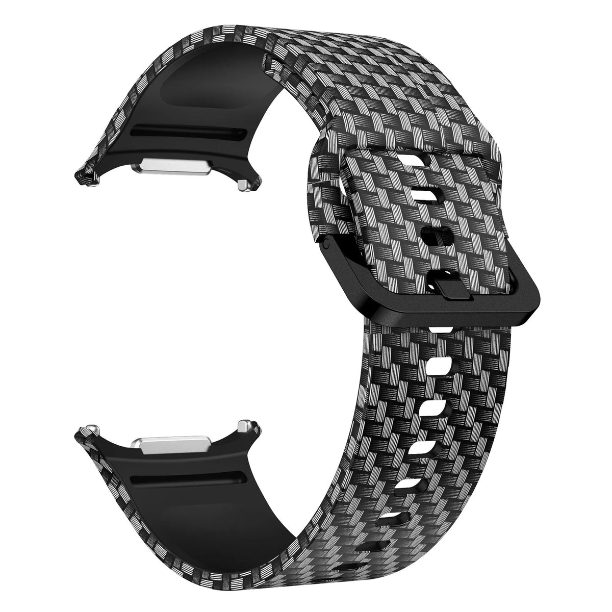 Print Silicone Strap, without a watch, 3/4 front view