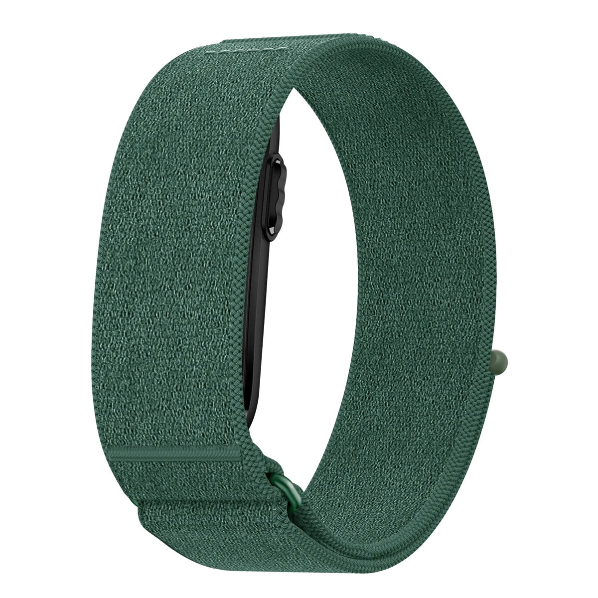 Nylon Strap 'Classic', viridian, without a watch, 3/4 front view