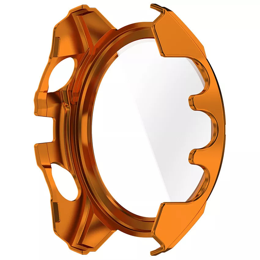 Garmin Fenix 8 - 47mm SOLAR hard case met glas (oranje/groen)