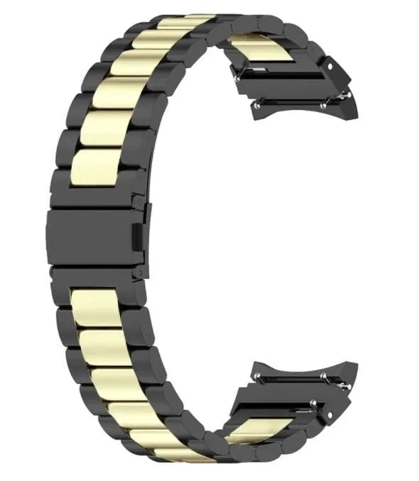 Steel Strap, black/gold, without a watch, 3/4 front view