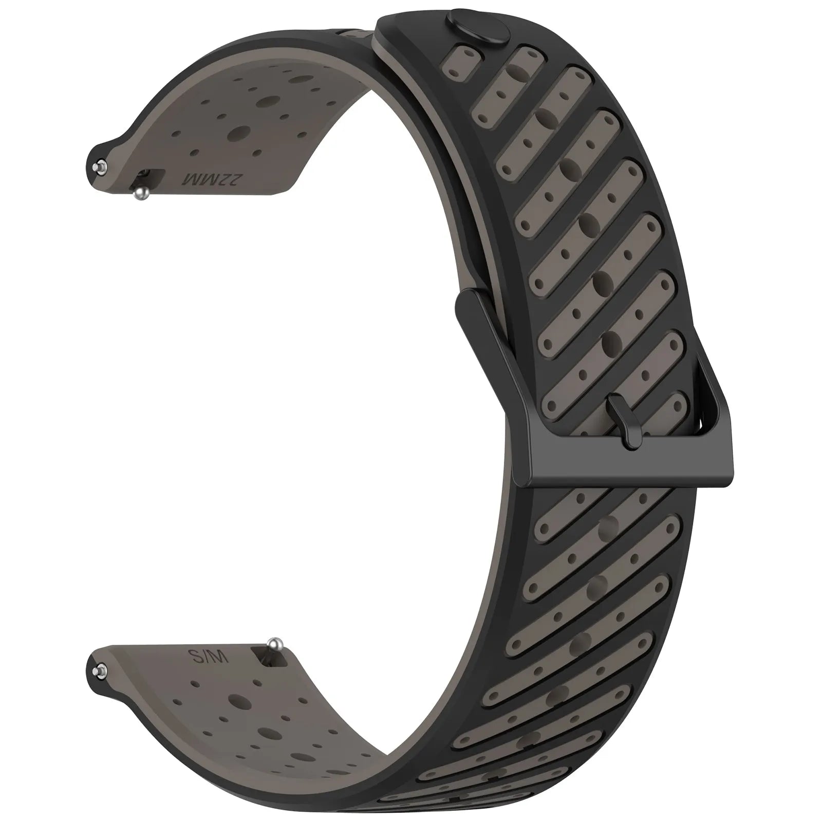 ICE Fit 1.78 Striped Silicone Strap (Grey)