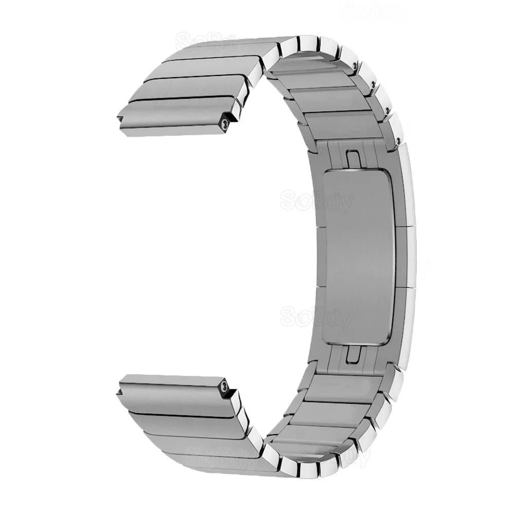 Metal Strap, silver, without a watch, 3/4 front view