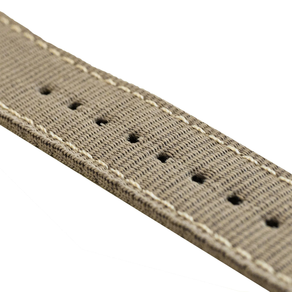 Nylon Buckle Strap, khaki, without a watch, 3/4 front view