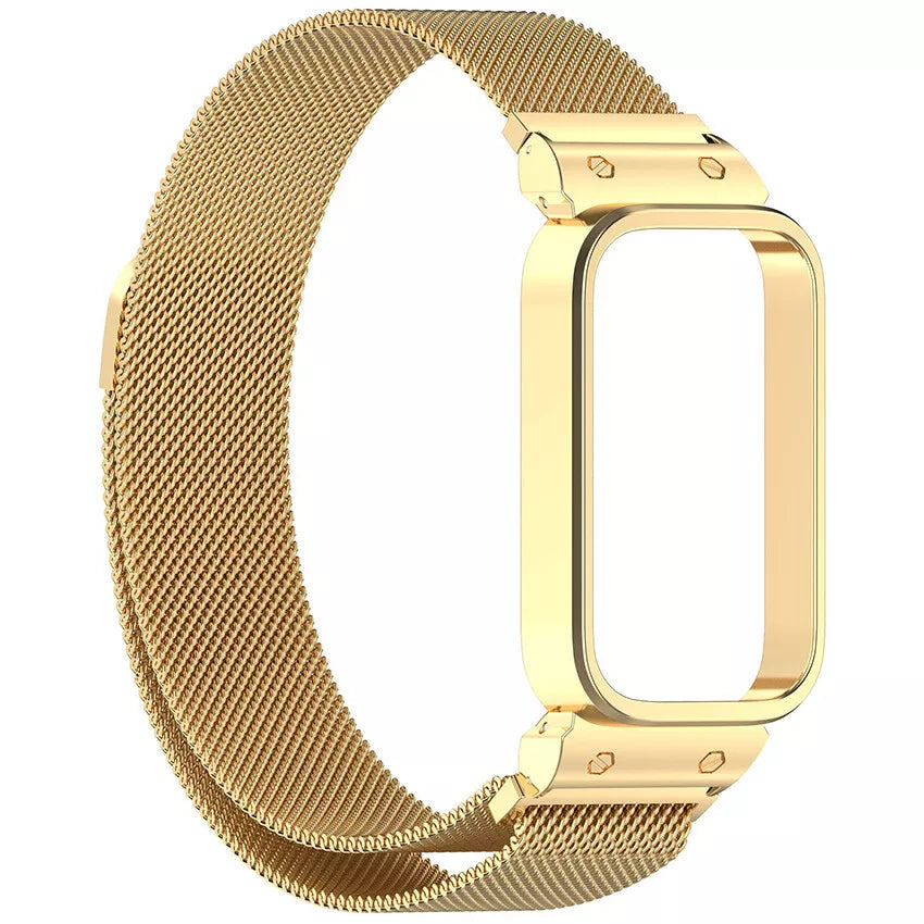 Xiaomi Smart Band 9 Active Milanese band (goud)