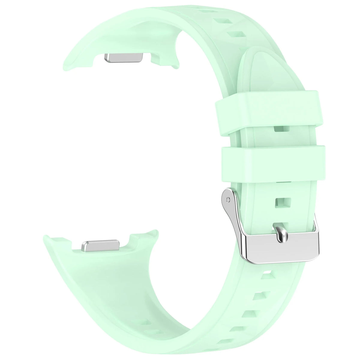 Diamond Silicone Strap, mint, without a watch, 3/4 front view