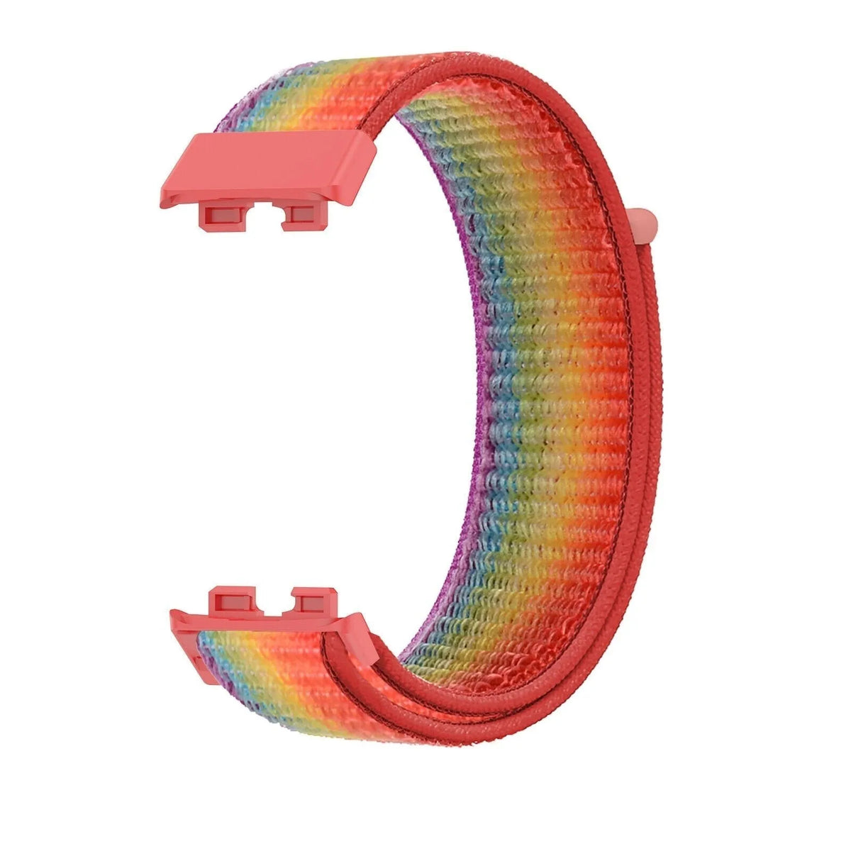 Nylon Strap, rainbow, without a watch, 3/4 front view