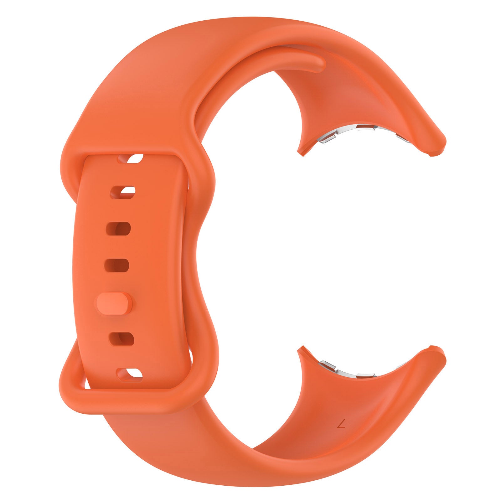 Google Pixel Watch 4 - 45mm siliconen classic bandje (oranje)