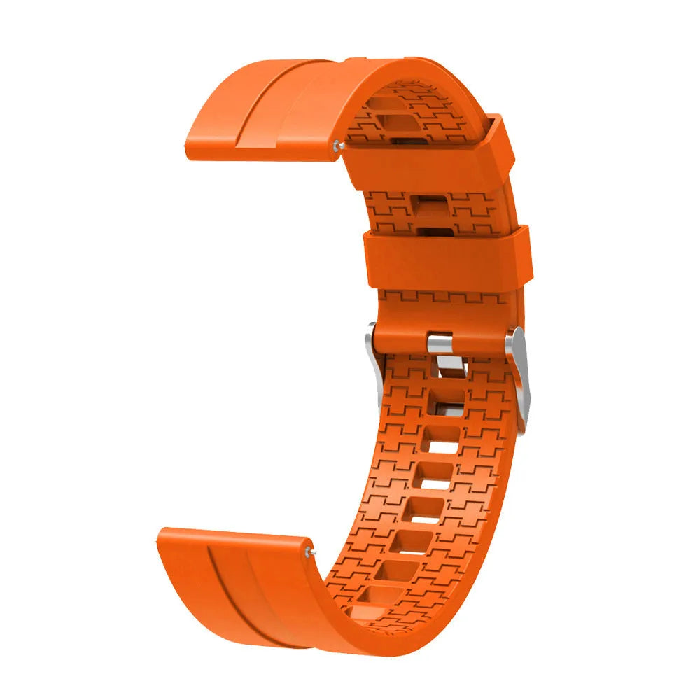 Silicone Strap 'Extreme', orange, without a watch, 3/4 front view