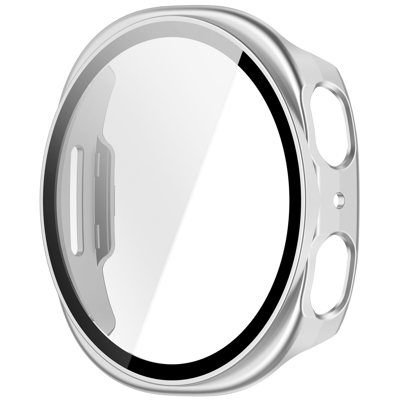 Samsung Galaxy Watch 8 - 40mm / 9 - 40mm hard case met glas (zilver)