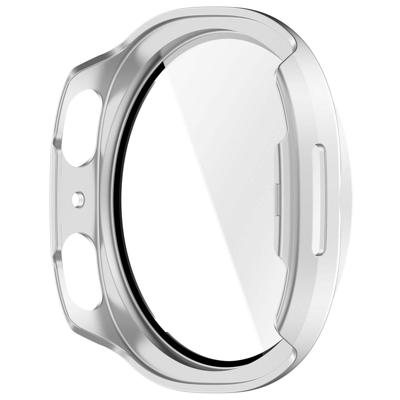 Samsung Galaxy Watch 8 / 9 - 44mm hard case met glas (zilver)