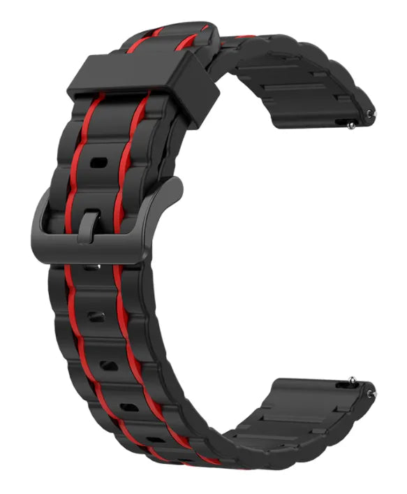Gard Pro Health Smartwatch 2+ Sport Strap with Buckle (Black/Red)