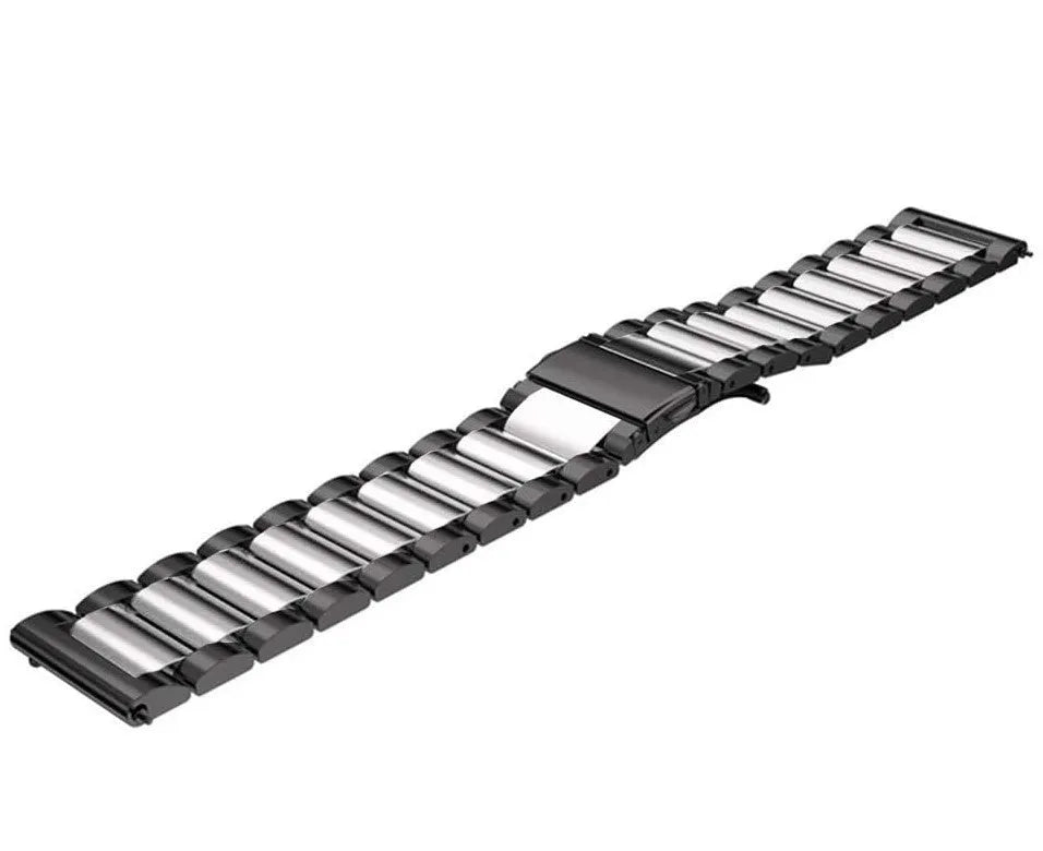 Amazfit Bip 6 stalen band (zwart/zilver)