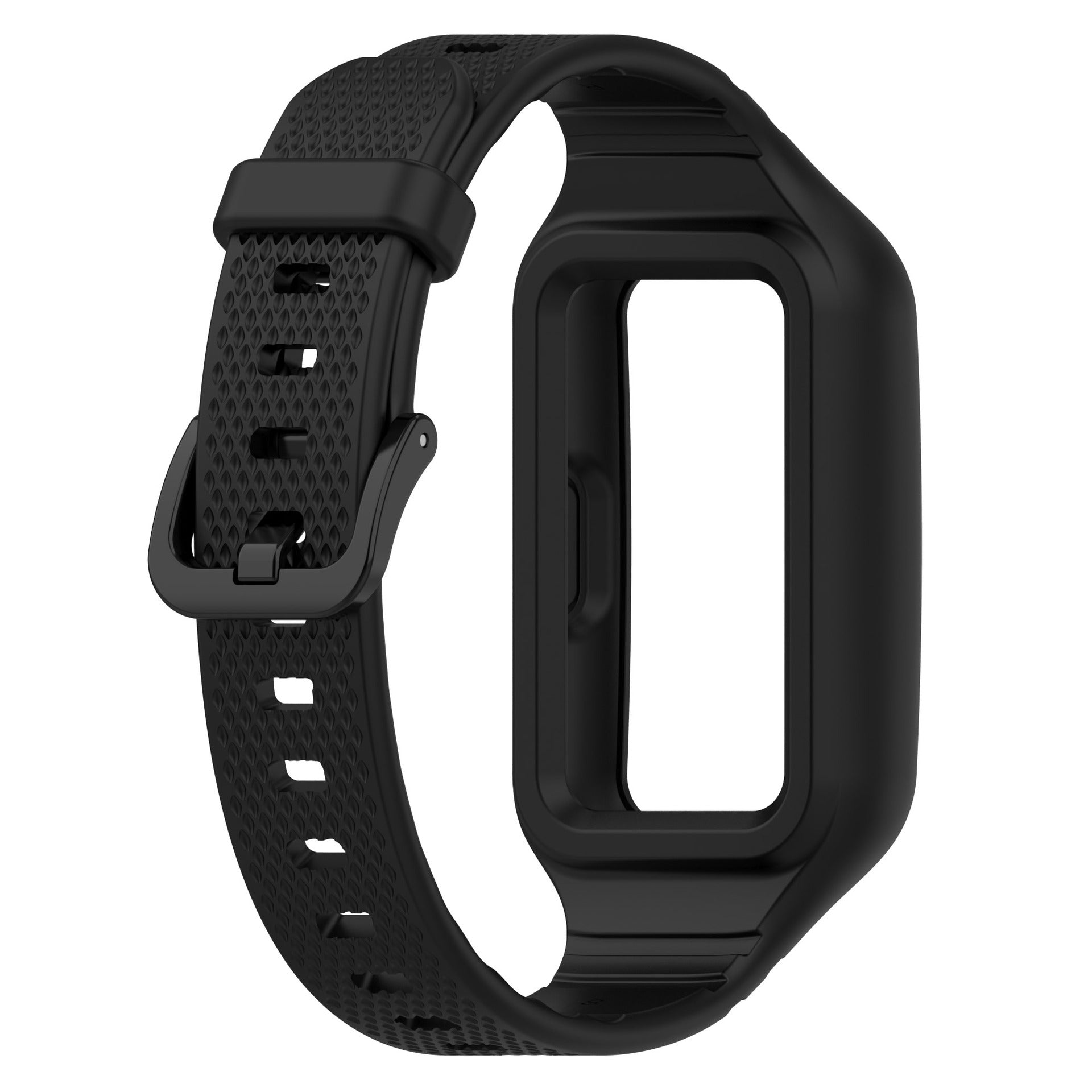 Huawei Band 10 TPU bandje met frame (zwart)