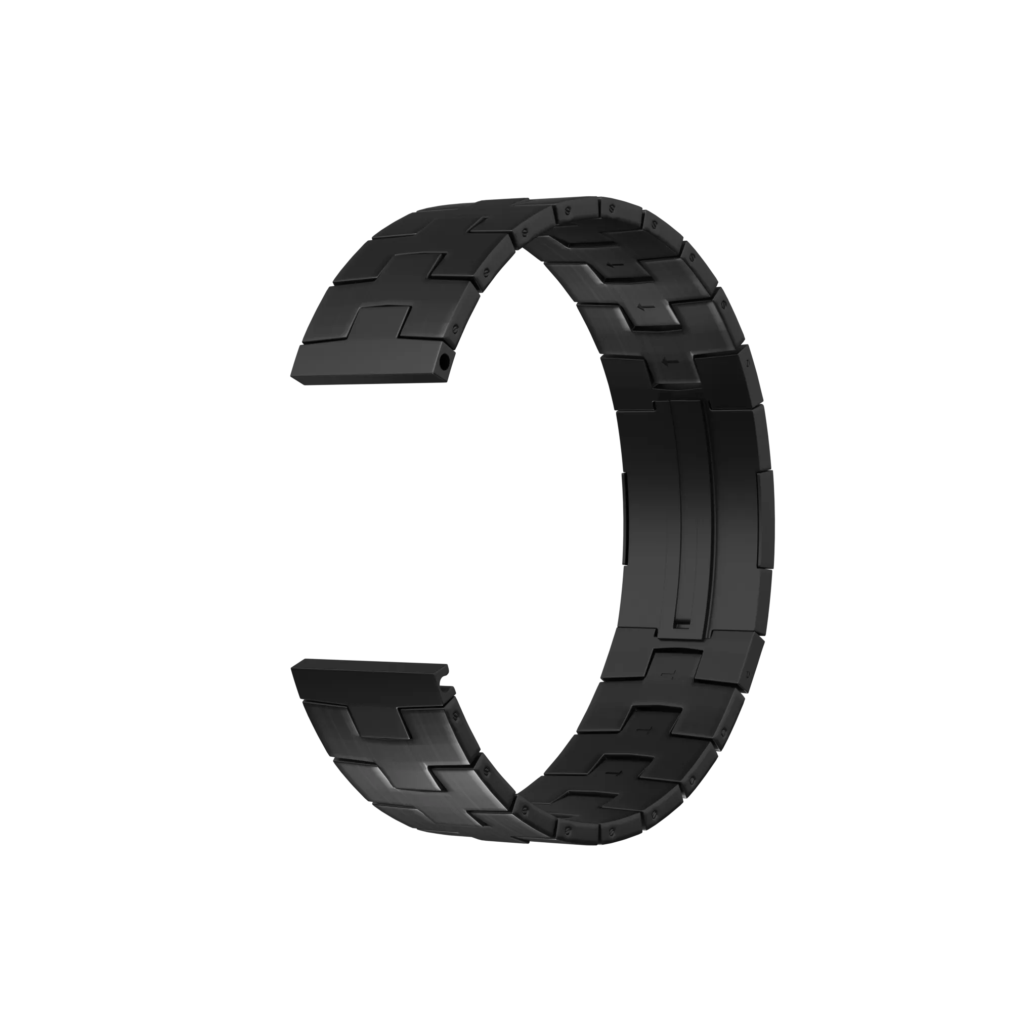 Gard Pro Health Smartwatch 2+ Titanium Grain Strap (Flat Clasp) (Graphite)
