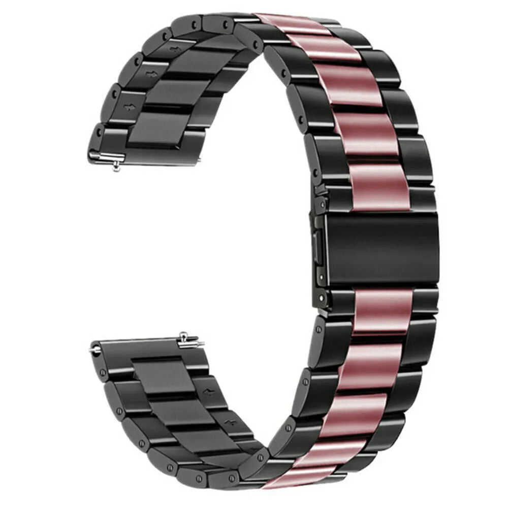 Steel Strap, black/pink, without a watch, 3/4 front view